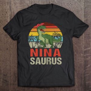 Ninasaurus T Rex Dinosaur Funny Nina Saurus…