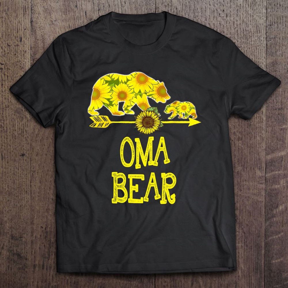 Oma Bear Sunflower Matching Family Mother Father T-Shirt, Mother’s Day Shirts, Happy Mothers Day Shirts