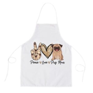 Peace Love Pug Mom Funny Dog Mom…