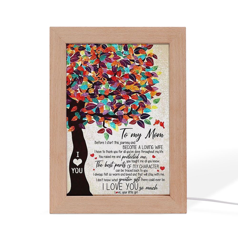 Personalized Frame Lamp To My Mom From Daughter I Love You Tree Vertical Frame Lamp, Picture Frame Light, Frame Lamp, Mother’s Day Gifts Personalized Frame Lamp To My Mom From Daughter I Love You Tree Vertical Frame Lamp, Picture Frame Light, Frame Lamp, Mother’s Day Gifts