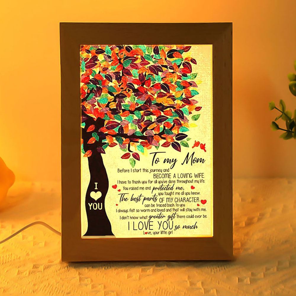 Personalized Frame Lamp To My Mom From Daughter I Love You Tree Vertical Frame Lamp, Picture Frame Light, Frame Lamp, Mother’s Day Gifts Personalized Frame Lamp To My Mom From Daughter I Love You Tree Vertical Frame Lamp, Picture Frame Light, Frame Lamp, Mother’s Day Gifts