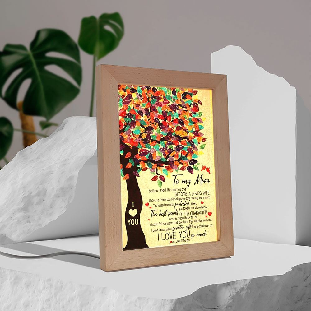 Personalized Frame Lamp To My Mom From Daughter I Love You Tree Vertical Frame Lamp, Picture Frame Light, Frame Lamp, Mother’s Day Gifts Personalized Frame Lamp To My Mom From Daughter I Love You Tree Vertical Frame Lamp, Picture Frame Light, Frame Lamp, Mother’s Day Gifts