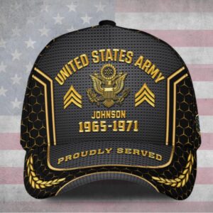 Personalized Name Rank US Military Veteran Army…