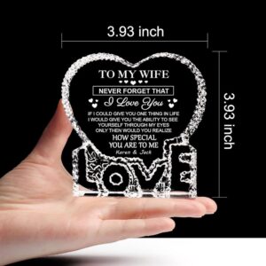 Personalized To My Wife Never Forget That I Love You Heart Crystal Mother Day Heart Mother s Day Gifts 3 gusmy9.jpg