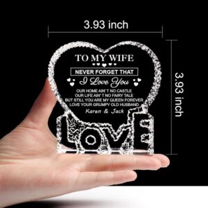 Personalized To My Wife Still You Are My Queen Forever Heart Crystal Mother Day Heart Mother s Day Gifts 2 usg7fw.jpg