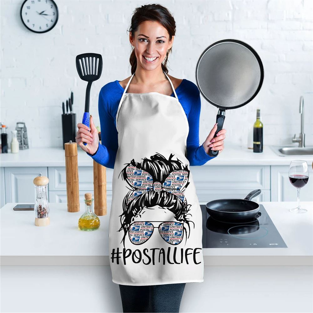 Postallife Mothers Day Mail Carrier Postal Worker Mailwoman Apron, Mothers Day Apron, Mother’s Day Gifts