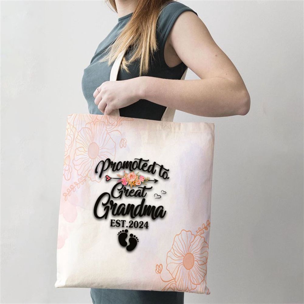 Promoted To Great Grandma 2024 Pregnancy Announcement Tote Bag, Mom Tote Bag, Tote Bags For Moms, Mother’s Day Gifts Promoted To Great Grandma 2024 Pregnancy Announcement Tote Bag, Mom Tote Bag, Tote Bags For Moms, Mother’s Day Gifts