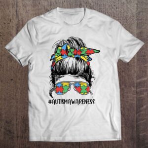 Proud Autism Mom Messy Bun Girl Puzzle…