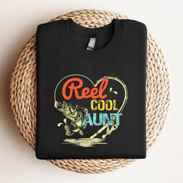Reel Cool Aunt Fishing Mothers Day For Womens Sweatshirt, Mother Sweatshirt, Sweatshirt For Mom, Mum Sweatshirt