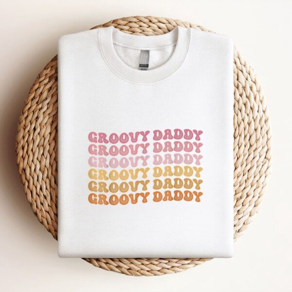 Retro Groovy Hippie Daddy Matching Family Mothers Day Sweatshirt, Mother Sweatshirt, Sweatshirt For Mom, Mum Sweatshirt