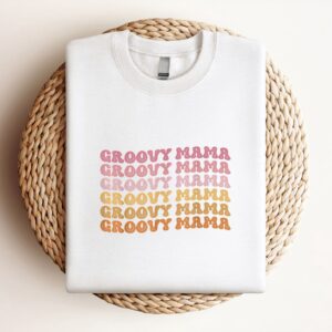 Retro Groovy Hippie Mama Matching Family Mothers…