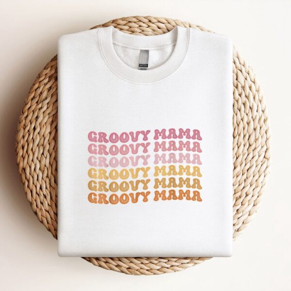 Retro Groovy Hippie Mama Matching Family Mothers Day Sweatshirt, Mother Sweatshirt, Sweatshirt For Mom, Mum Sweatshirt