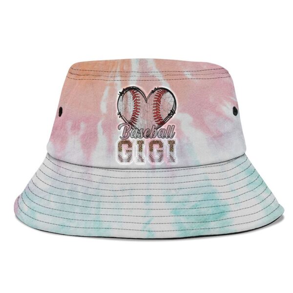 Softball Baseball Gigi Heart Leopard Print Mothers Day Bucket Hat, Mother Day Hat, Mother’s Day Gifts