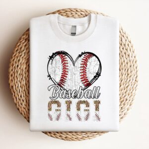 Softball Baseball Gigi Heart Leopard Print Mothers…