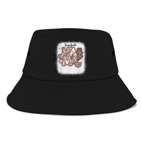 Softball Baseball Mom Leopard Tee Mothers Day Bucket Hat, Mother Day Hat, Mother’s Day Gifts