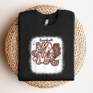 Softball Baseball Mom Leopard Tee Mothers Day…