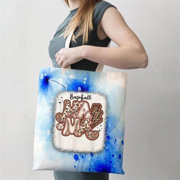 Softball Baseball Mom Leopard Tee Mothers Day Tote Bag, Mom Tote Bag, Tote Bags For Moms, Gift Tote Bags