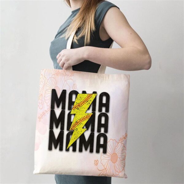 Softball Mama Lighting Softball Mothers Day Tote Bag, Mom Tote Bag, Tote Bags For Moms, Mother’s Day Gifts