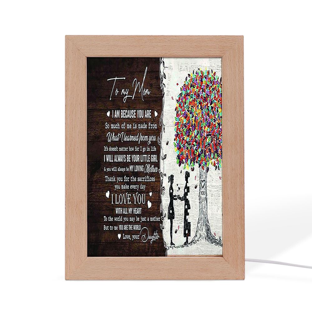 Thank You For The Sacrifices You Make Everyday Mom Frame Lamp, Picture Frame Light, Frame Lamp, Mother’s Day Gifts