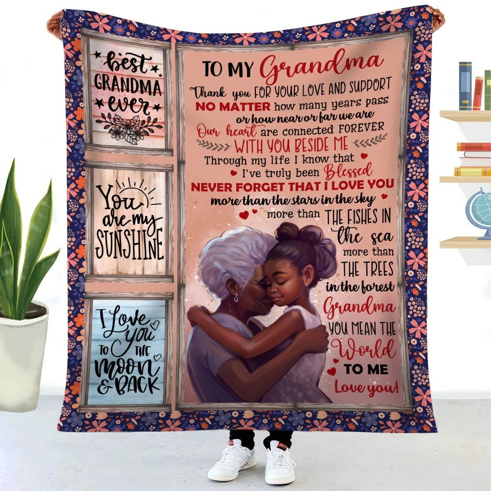 Thanks For Your Love & Support Throw Blanket For Grandma, Mother’s Day Gift For Grandma, Blankets For Mothers Day Thanks For Your Love & Support Throw Blanket For Grandma, Mother’s Day Gift For Grandma, Blankets For Mothers Day