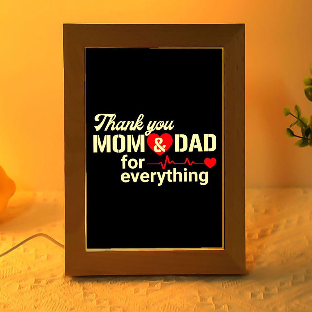 Thanks Mom And Dad Frame Lamp, Picture Frame Light, Frame Lamp, Mother’s Day Gifts Thanks Mom And Dad Frame Lamp, Picture Frame Light, Frame Lamp, Mother’s Day Gifts