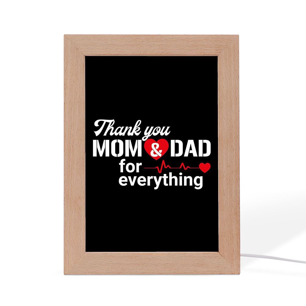 Thanks Mom And Dad Frame Lamp, Picture Frame Light, Frame Lamp, Mother’s Day Gifts Thanks Mom And Dad Frame Lamp, Picture Frame Light, Frame Lamp, Mother’s Day Gifts