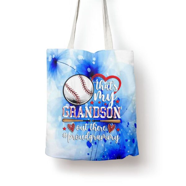Thats My Grandson Baseball Grammy Of A Baseball Player Tote Bag, Mom Tote Bag, Tote Bags For Moms, Gift Tote Bags