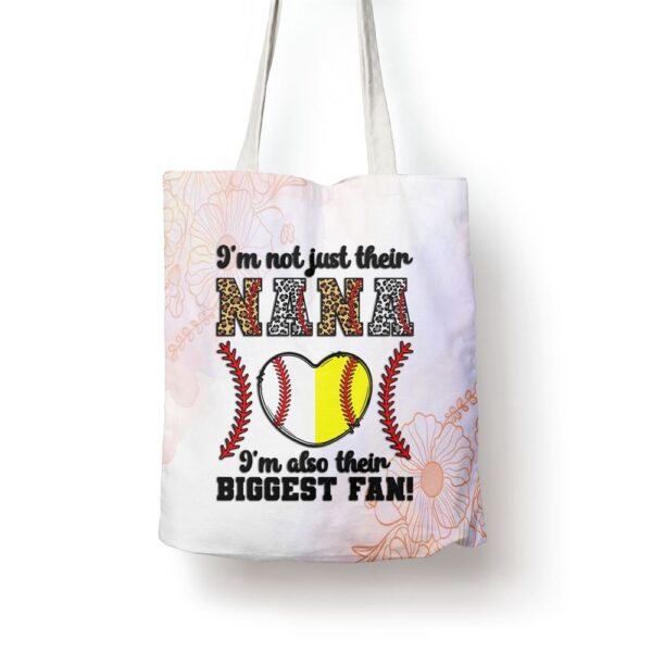 Their Biggest Fan Nana Softball Baseball Nana Grandma Premium Tote Bag, Mom Tote Bag, Tote Bags For Moms, Mother’s Day Gifts