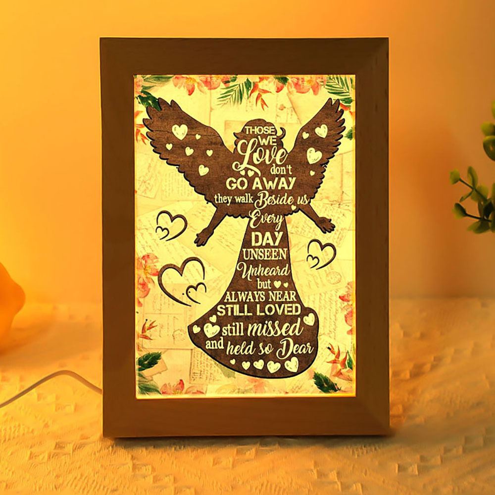 Those We Love Don’T Go Away Frame Lamp, Picture Frame Light, Frame Lamp, Mother’s Day Gifts