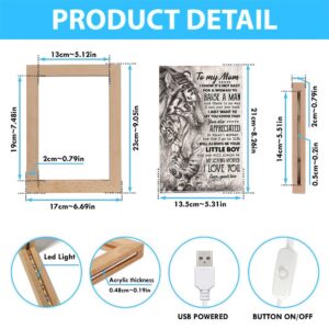 Tiger To My Mom I Know It S Not Easy For A Woman To Raise A Man Frame Lamp Picture Frame Light Frame Lamp Mother s Day Gifts 4 gg0ykq.jpg