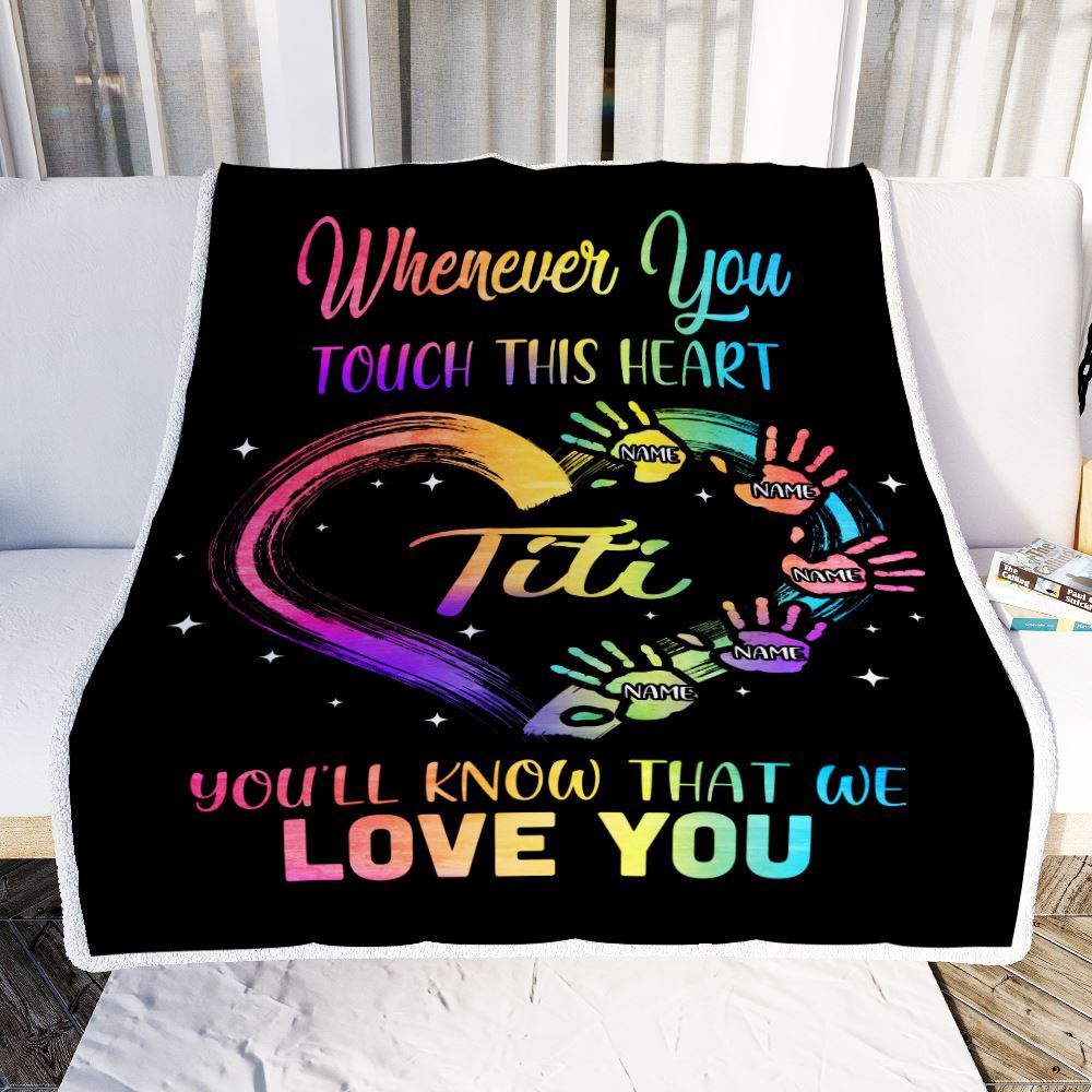 Titi Blanket From Niece Nephew We Love You Kids, Personalized Blanket For Mom, Mother’s Day Gifts Blanket Titi Blanket From Niece Nephew We Love You Kids, Personalized Blanket For Mom, Mother’s Day Gifts Blanket