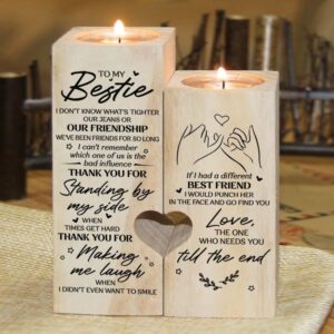 To Bestie Thank You By My Side When Times Get Hard Heart Candle Holders Mother s Day Candlestick 1 hlsb4l.jpg