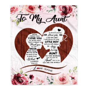 To My Aunt Blanket From Nephew Never…