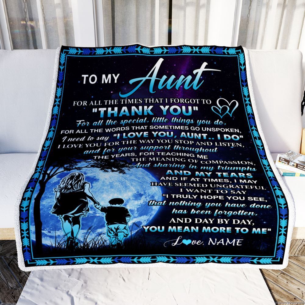 To My Aunt Blanket From Nephew Thank You Day By Day, Personalized Blanket For Mom, Mother’s Day Gifts Blanket To My Aunt Blanket From Nephew Thank You Day By Day, Personalized Blanket For Mom, Mother’s Day Gifts Blanket
