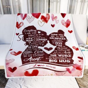 To My Aunt Blanket From Niece I Love You With All My Heart Thank You Personalized Blanket For Mom Mother s Day Gifts Blanket 2 fzsjhe.jpg