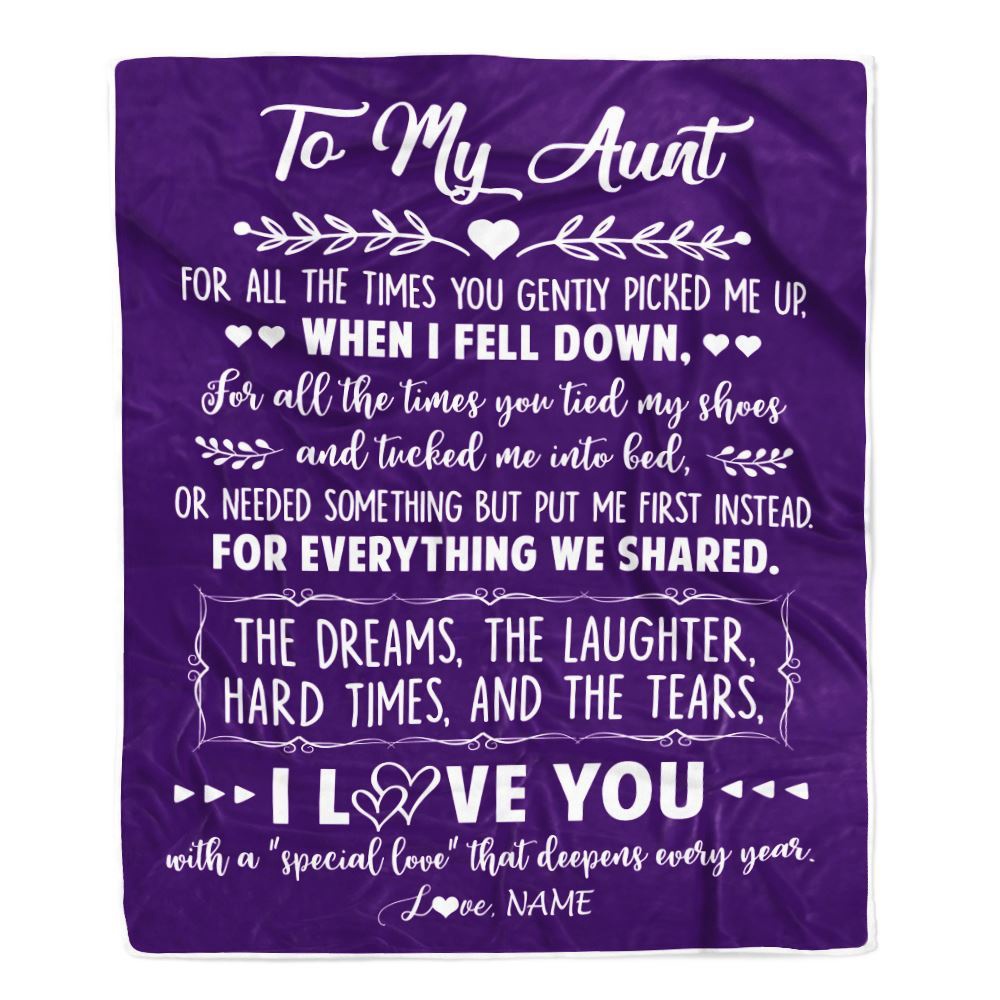 To My Aunt Blanket From Niece Nephew I Love You With A Special Love, Personalized Blanket For Mom, Mother’s Day Gifts Blanket To My Aunt Blanket From Niece Nephew I Love You With A Special Love, Personalized Blanket For Mom, Mother’s Day Gifts Blanket