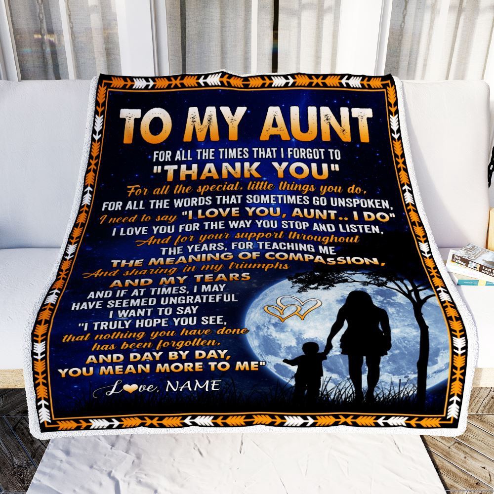 To My Aunt Blanket From Niece Nephew Thank You Grateful Love, Personalized Blanket For Mom, Mother’s Day Gifts Blanket To My Aunt Blanket From Niece Nephew Thank You Grateful Love, Personalized Blanket For Mom, Mother’s Day Gifts Blanket