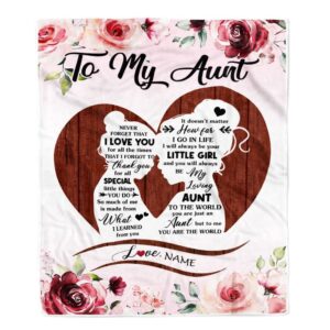 To My Aunt Blanket From Niece Never…