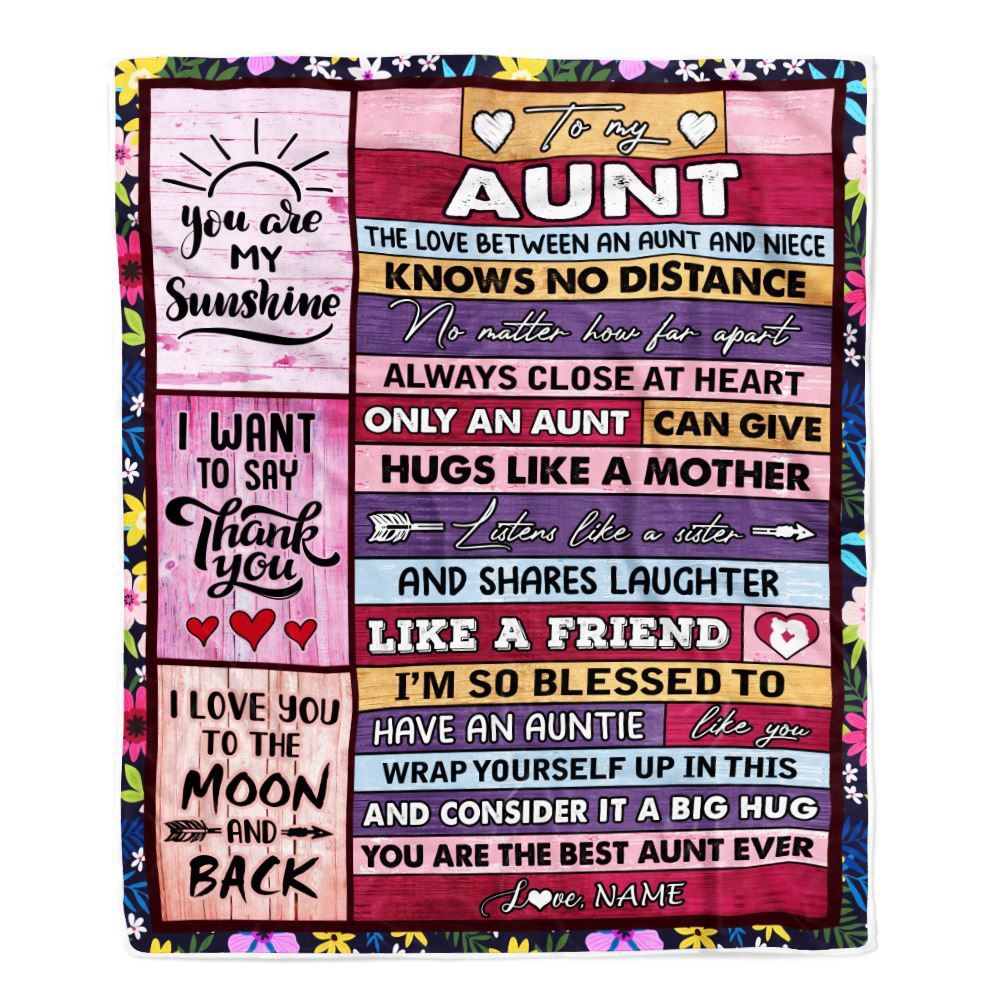 To My Aunt Blanket From Niece Wood The Love Between An Aunt And Niece, Personalized Blanket For Mom, Mother’s Day Gifts Blanket To My Aunt Blanket From Niece Wood The Love Between An Aunt And Niece, Personalized Blanket For Mom, Mother’s Day Gifts Blanket