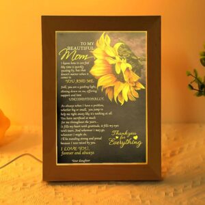 To My Beautiful Mom Premium Frame Lamp,…