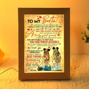 To My Bestie Best Friend Frame Lamp,…