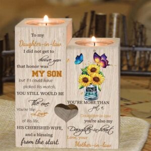 To My Daughter In Law I Did Not Get To Choose You That Honor Was My Son Heart Candle Holders Mother s Day Candlestick 1 nfq1v6.jpg