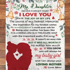 To My Daughter Mom Love You Christmas Gift Ideas Blanket Blankets For Mothers Day 2 p26qvd.jpg