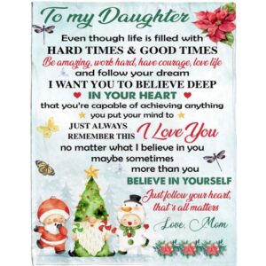 To My Daughter Mom Love You Christmas…