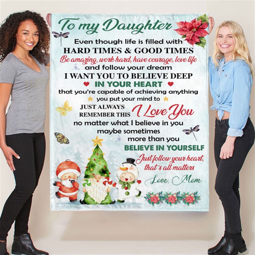 To My Daughter Mom Love You Christmas Xmas Gift Ideas Blanket, Blankets For Mothers Day To My Daughter Mom Love You Christmas Xmas Gift Ideas Blanket, Blankets For Mothers Day