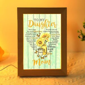 To My Daughter Sunlower Heart Shaped Frame…