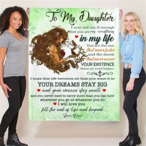 To My Daughter You Are My Everything Gift Ideas From Dad Blanket Blankets For Mothers Day 2 kzepgc.jpg