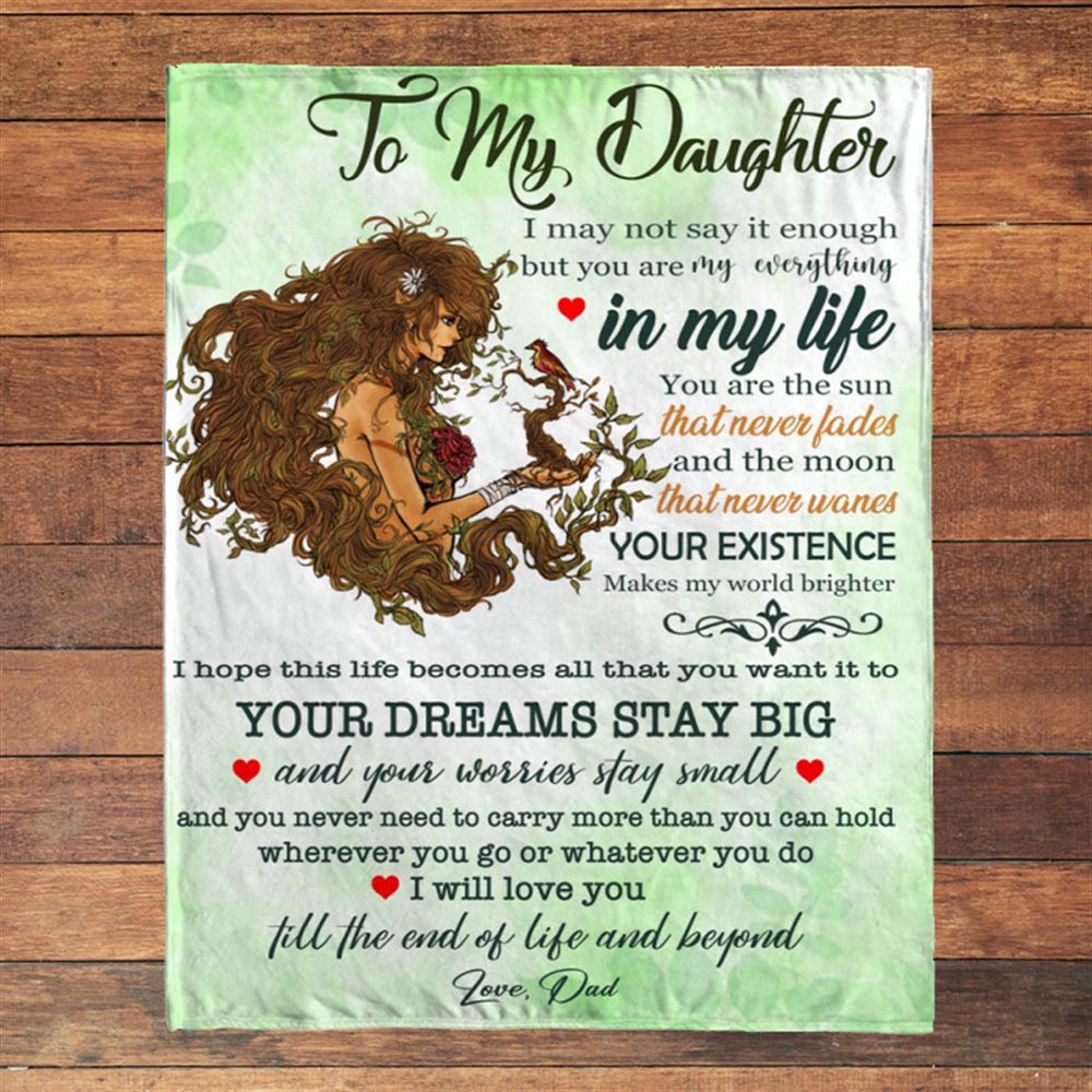 To My Daughter You Are My Everything Gift Ideas From Dad Blanket, Blankets For Mothers Day To My Daughter You Are My Everything Gift Ideas From Dad Blanket, Blankets For Mothers Day
