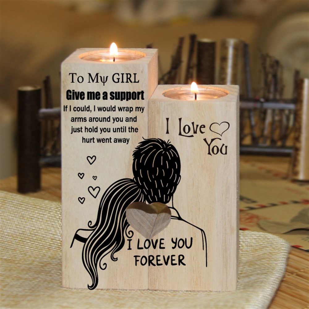 To My Girl, I Would Wrap My Arms Around You And Just Hold You Until The Hurt Went Away Heart Candle Holders, Mothers Day Candle To My Girl, I Would Wrap My Arms Around You And Just Hold You Until The Hurt Went Away Heart Candle Holders, Mothers Day Candle