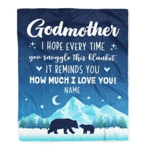 To My Godmother Blanket From Goddaughter Niece…